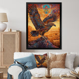 Majestic Mystical Eagle - Yellow Eagle Wall Art
