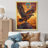 Majestic Mystical Eagle - Yellow Eagle Wall Art