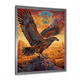Majestic Mystical Eagle - Yellow Eagle Wall Art