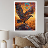 Majestic Mystical Eagle - Yellow Eagle Wall Art