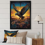 Majestic Arcane Eagle - Eagle Framed Canvas Art