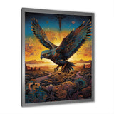 Majestic Arcane Eagle - Eagle Framed Canvas Art