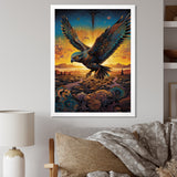 Majestic Arcane Eagle - Eagle Framed Canvas Art