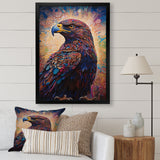 Majestic Eagle Gaze Illustration - Eagle Bedroom Wall Art