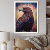Majestic Eagle Gaze Illustration - Eagle Bedroom Wall Art