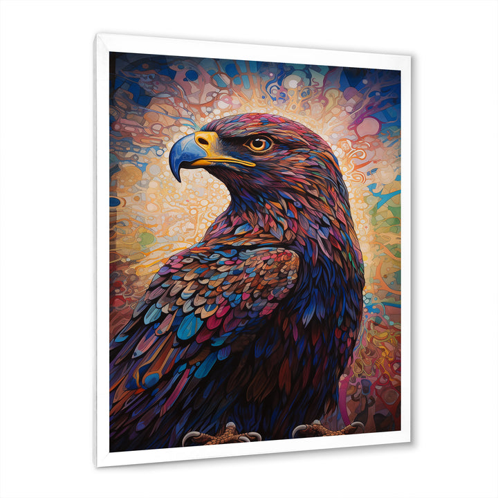 Majestic Eagle Gaze Illustration - Eagle Bedroom Wall Art