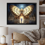 Majestic Butterfly Portal Of Light - Yellow Butterfly Wall Art