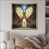 Majestic Butterfly Portal Of Light - Yellow Butterfly Wall Art