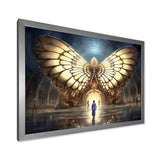 Majestic Butterfly Portal Of Light - Yellow Butterfly Wall Art