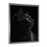 Portrait Of A Black Cat Photography - Cat Living Room Wall Art