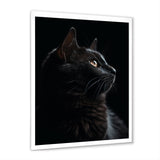 Portrait Of A Black Cat Photography - Cat Living Room Wall Art