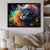 Portrait Of A Beautiful Gracious Cat - Cat Large Canvas Wall Art