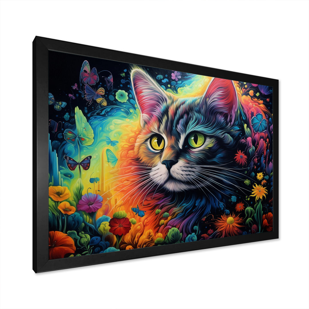 Portrait Of A Beautiful Gracious Cat - Cat Large Canvas Wall Art