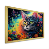 Portrait Of A Beautiful Gracious Cat - Cat Large Canvas Wall Art