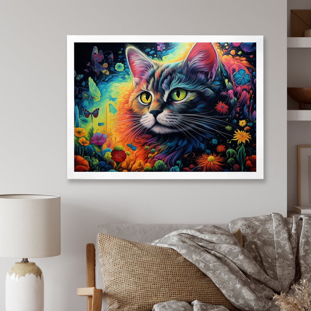 Portrait Of A Beautiful Gracious Cat - Cat Large Canvas Wall Art