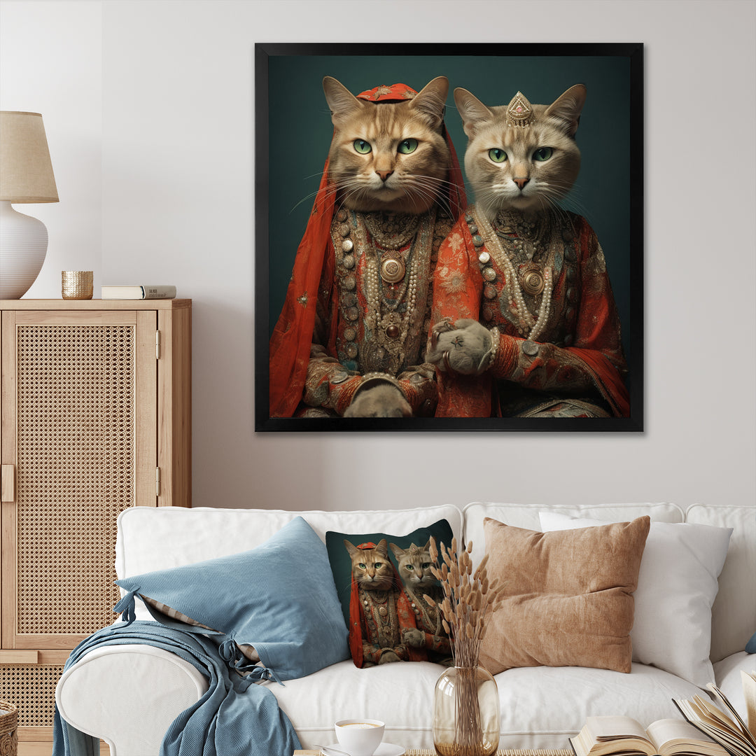 Cats In Retro Fashion - Cat Wall Art Prints
