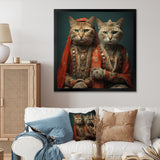 Cats In Retro Fashion - Cat Wall Art Prints