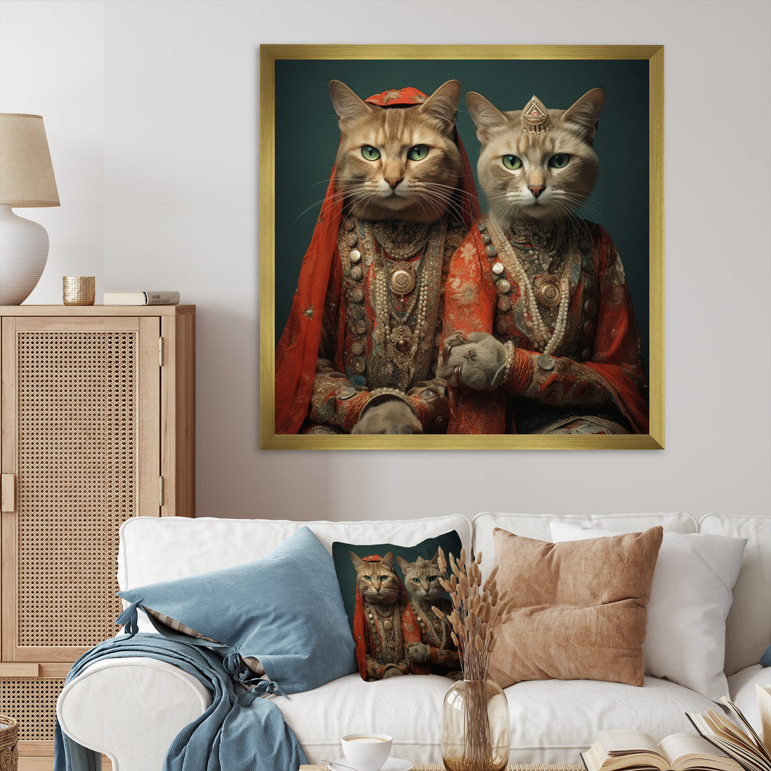 Cats In Retro Fashion - Cat Wall Art Prints