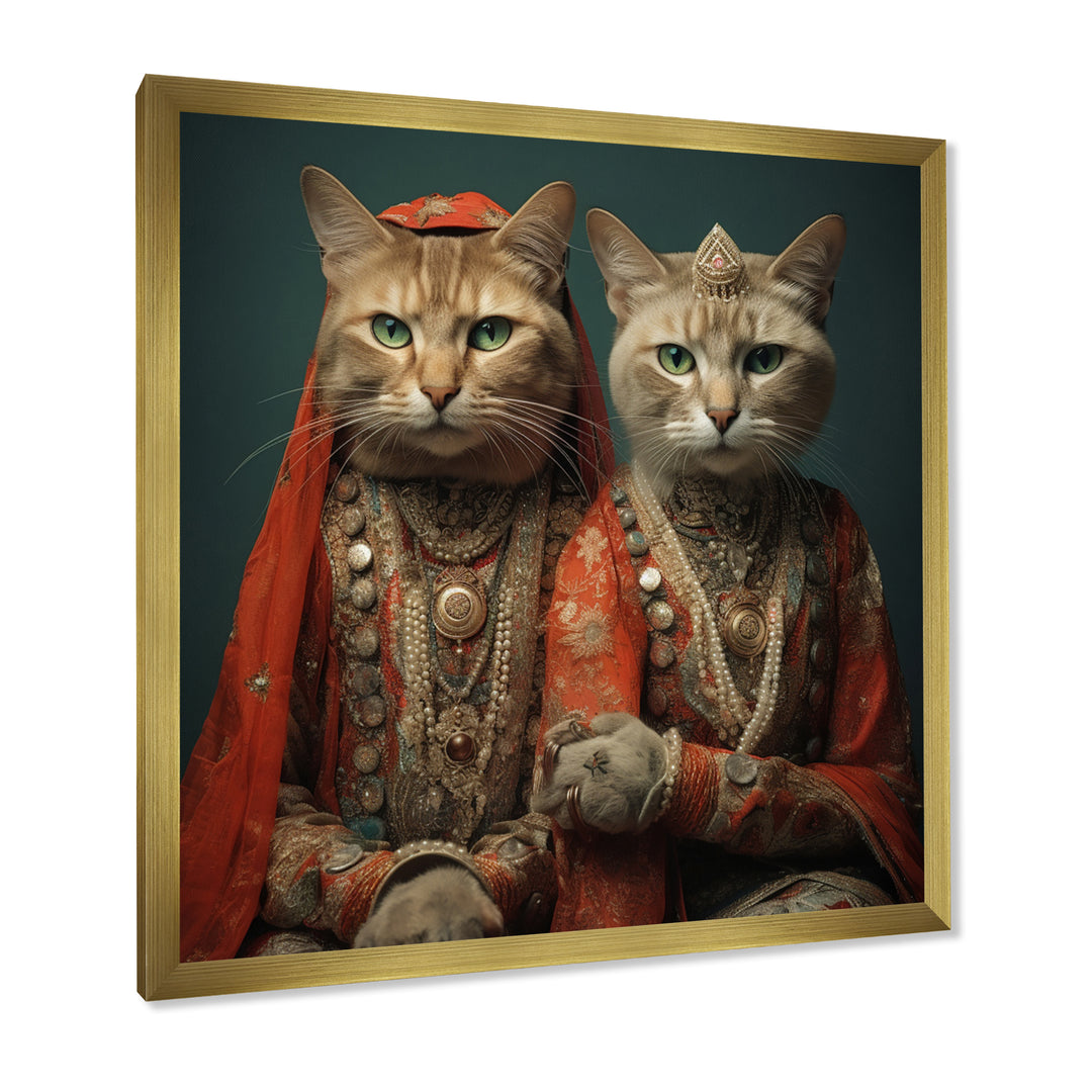 Cats In Retro Fashion - Cat Wall Art Prints