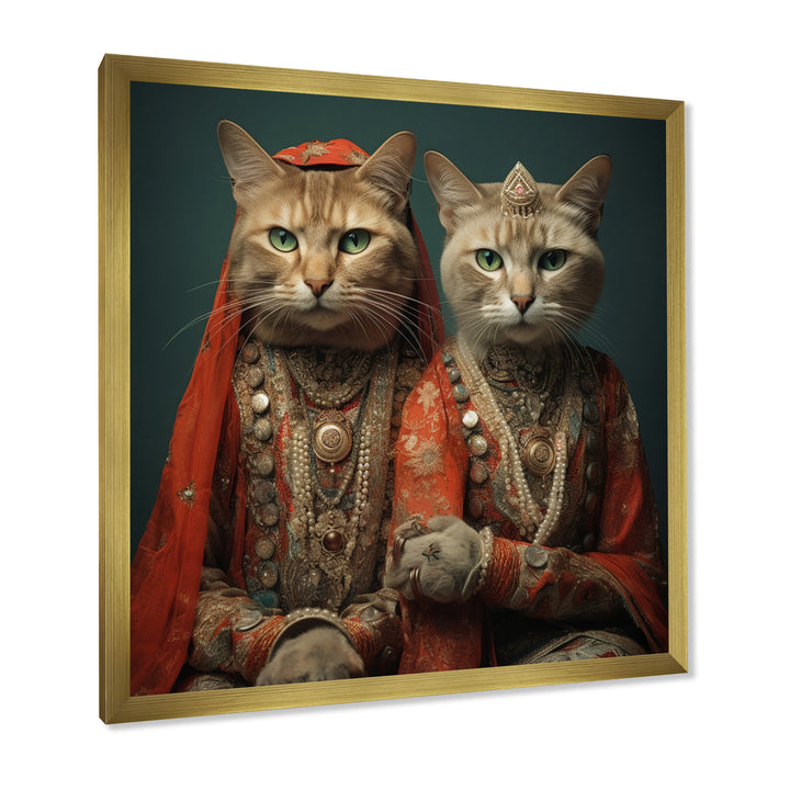 Cats In Retro Fashion - Cat Wall Art Prints
