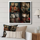 Magical Fern Light Of Morning Dawn - White Cat Wall Art
