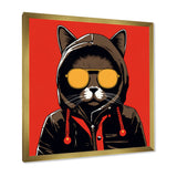 Cool Cat With Sunglasses - Cat Living Room Wall Art