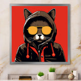 Cool Cat With Sunglasses - Cat Living Room Wall Art