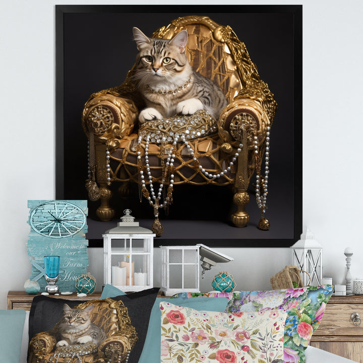 Gangster Glam Cool Cat - Cat Bedroom Wall Art