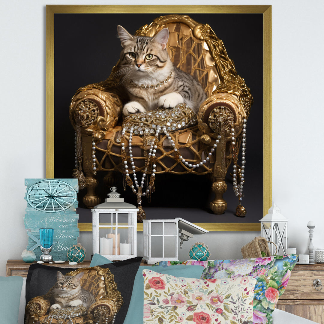 Gangster Glam Cool Cat - Cat Bedroom Wall Art