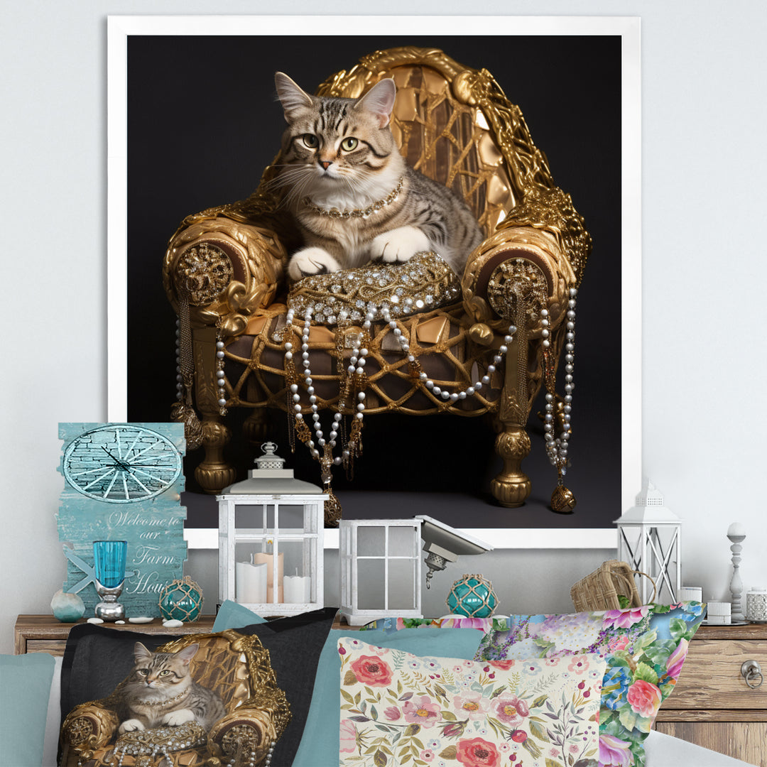 Gangster Glam Cool Cat - Cat Bedroom Wall Art