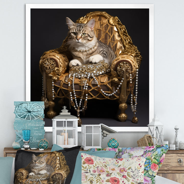 Gangster Glam Cool Cat - Cat Bedroom Wall Art