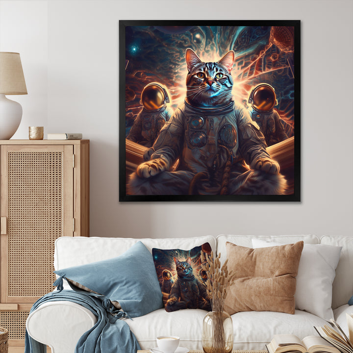 Psychedelic Space Cat - Cat Wall Decor