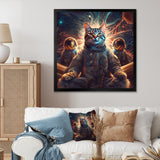 Psychedelic Space Cat - Cat Wall Decor
