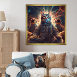 Psychedelic Space Cat - Cat Wall Decor