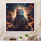 Psychedelic Space Cat - Cat Wall Decor
