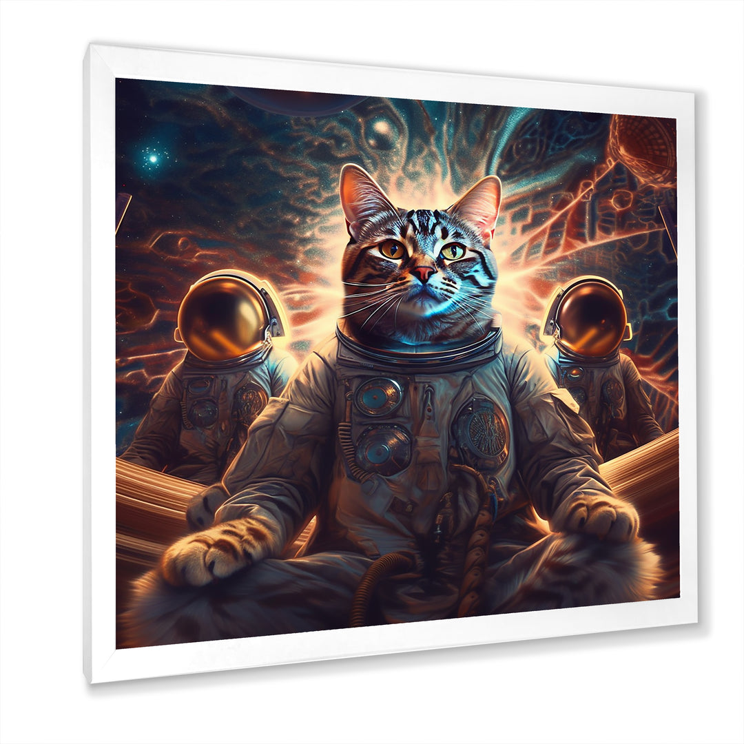 Psychedelic Space Cat - Cat Wall Decor