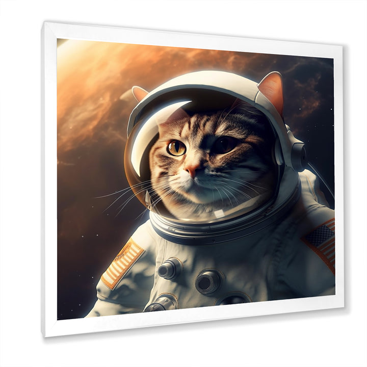 Space Cat Photography - Blue Cat Wall Art