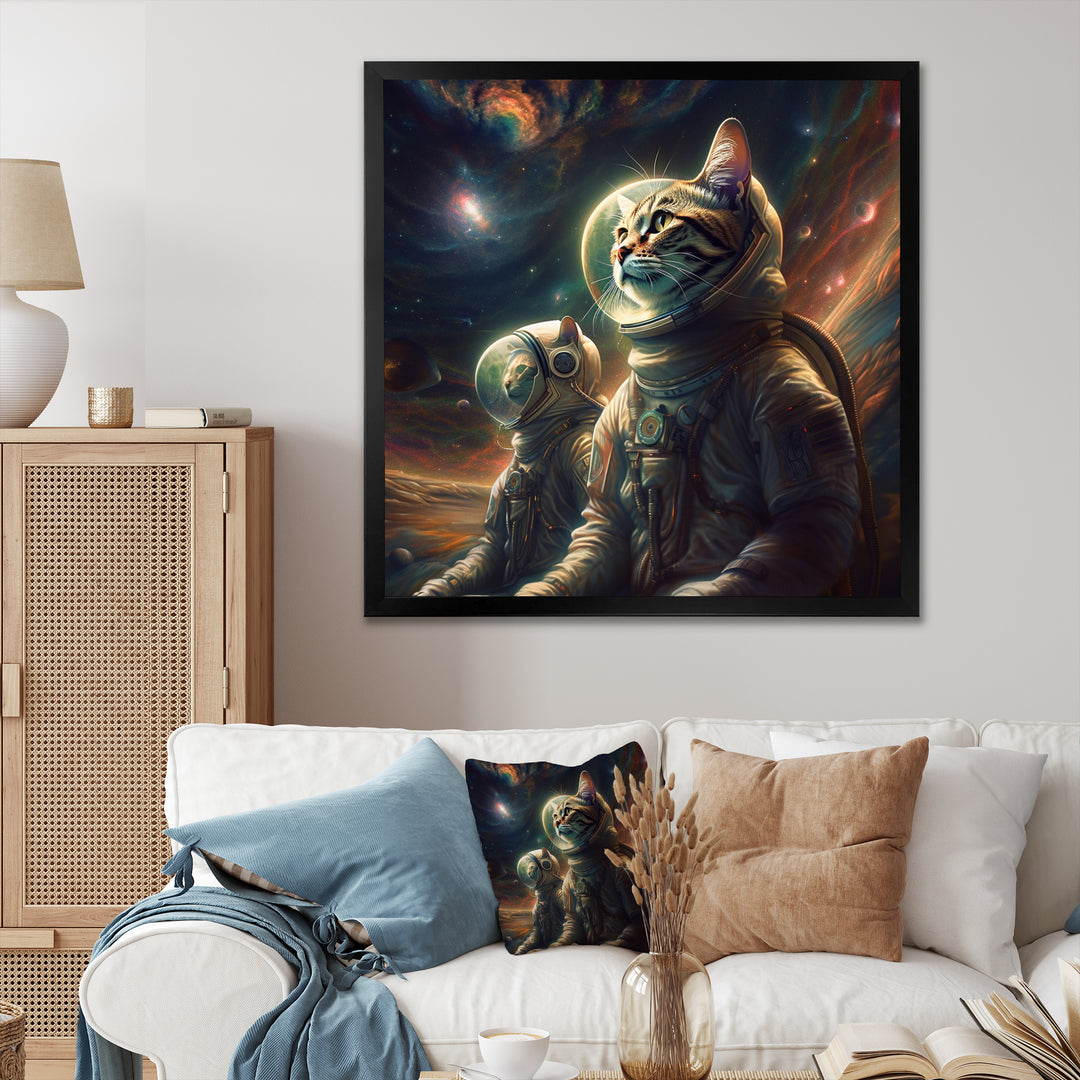 Interstellar Space Cat - Cat Bedroom Wall Art