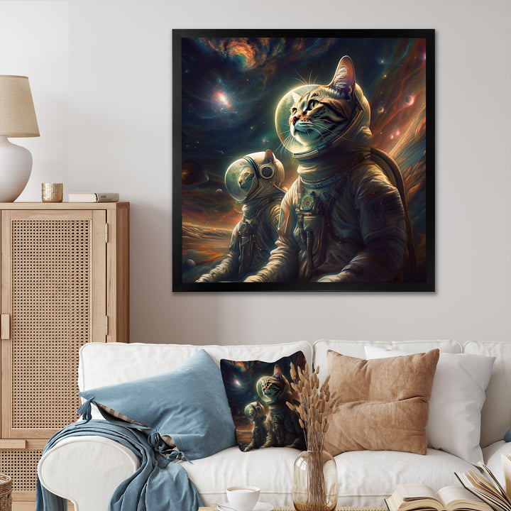 Interstellar Space Cat - Cat Bedroom Wall Art