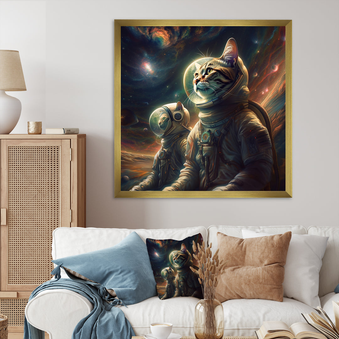Interstellar Space Cat - Cat Bedroom Wall Art