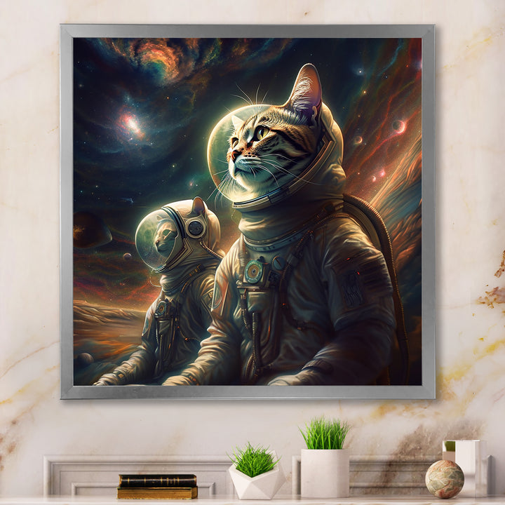 Interstellar Space Cat - Cat Bedroom Wall Art