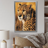Majestic Cheetah In Savanna Plains - Cheetah Wall Decor