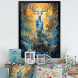 Majestic Deer In Magical Forest - Deer Canvas Wall Art