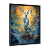 Majestic Deer In Magical Forest - Deer Canvas Wall Art