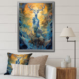 Majestic Deer In Magical Forest - Deer Canvas Wall Art
