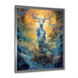 Majestic Deer In Magical Forest - Deer Canvas Wall Art