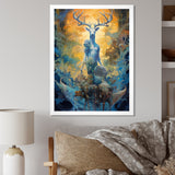 Majestic Deer In Magical Forest - Deer Canvas Wall Art