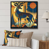 Gracious Deer Retro Geometric - Deer Wall Decor