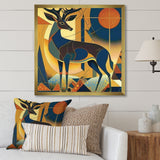 Gracious Deer Retro Geometric - Deer Wall Decor