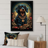 Gangster Dachshund - Dog Daschund Wall Decor